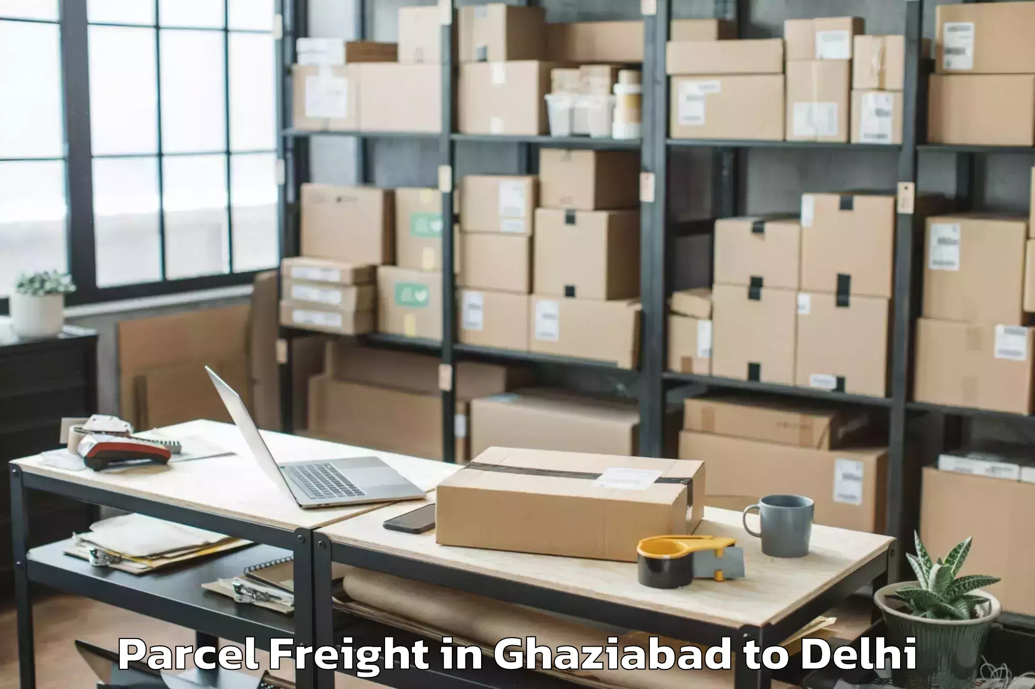 Easy Ghaziabad to University Of Delhi Parcel Freight Booking